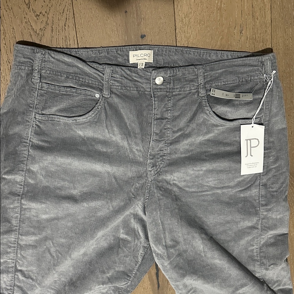 Plus size Adi Mid-Rise Frayed Relaxed Flare Jeans by Pilcro: Corduroy Edition - Picture 5 of 7